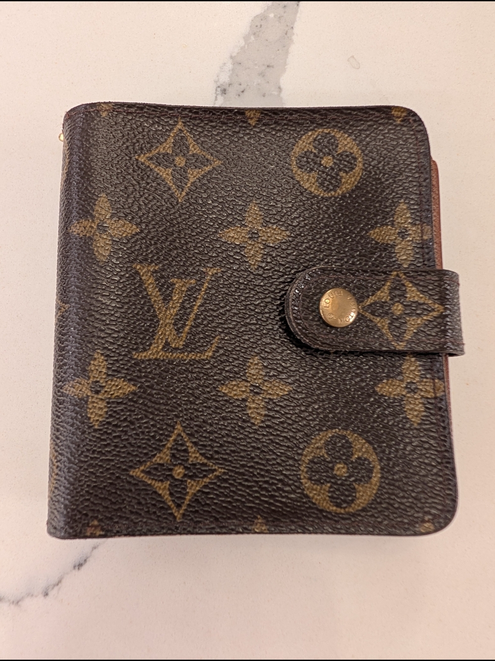 Louis Vuitton Monogram Wallet Bifold Style Vintage